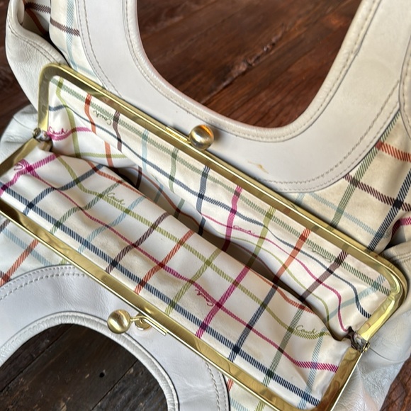 Vintage Coach Ergo chalk white kiss-lock hobo GVC #12248 - Picture 12 of 15